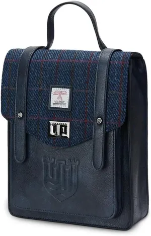 Islander HarrisTweed The Mini Carloway Backpack, Navy Over-Check, Mini