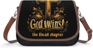I've Read The Final Chapter God Wins Fashion Crossbody Bags for Women Lightweight Shoulder Handbags Travel Purse with Strap Custom Gifts