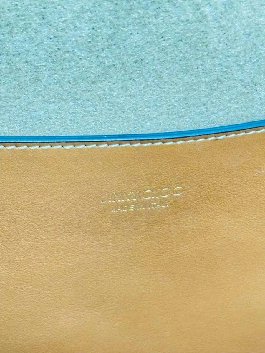 JIMMY CHOO Beige & Brown Tote Bag
