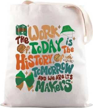 JNIAP Camping Girl Gift Girl Scouts Troop Tote Bag Scout Leader Gift Cookie Mom Gift