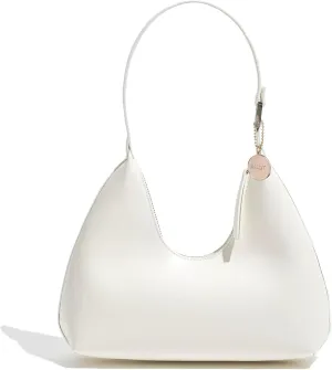 JOLLQUE Shoulder Bag for Women, Small Leather Handbag Purse,Unique Trendy Zipper Hobo Bag