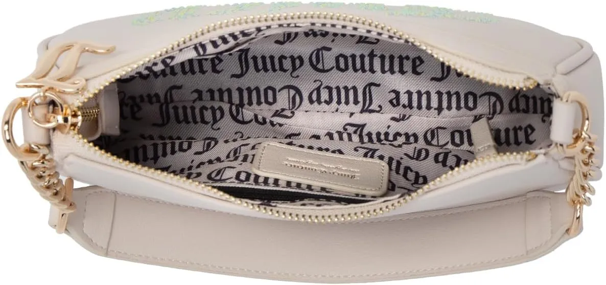 Juicy Couture Women's Shoulder Bag, Stylish Handbag with Rhinestone Details