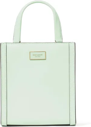 kate spade new york Manhattan Smooth Leather Mini Tote, Pistachio Ice
