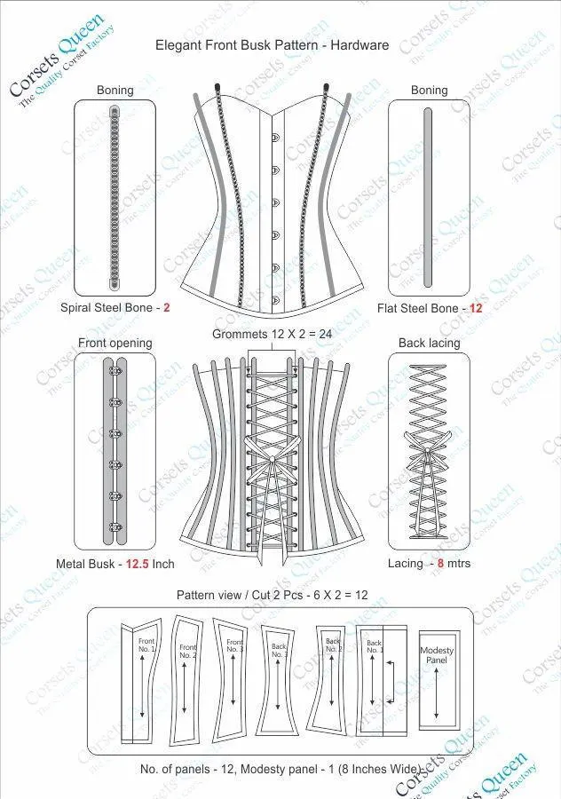 Kerron Brocade Overbust Corset