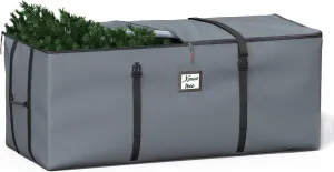 Kesfitt Christmas Tree Storage Bag 9Ft, Christmas Tree Bag with Adjustable Straps Fits Artificial Tree, Christmas Tree Storage Box 600D Waterproof Oxford Extra Large Heavy Duty, Dual Zippers