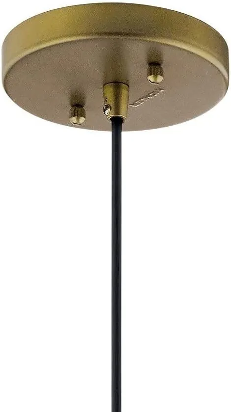 KICHLER Avery 9.25" 1 Light Goblet Mini Pendant with Clear Seeded Glass Chrome