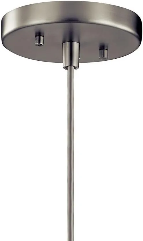 KICHLER Avery 9.25" 1 Light Goblet Mini Pendant with Clear Seeded Glass Chrome