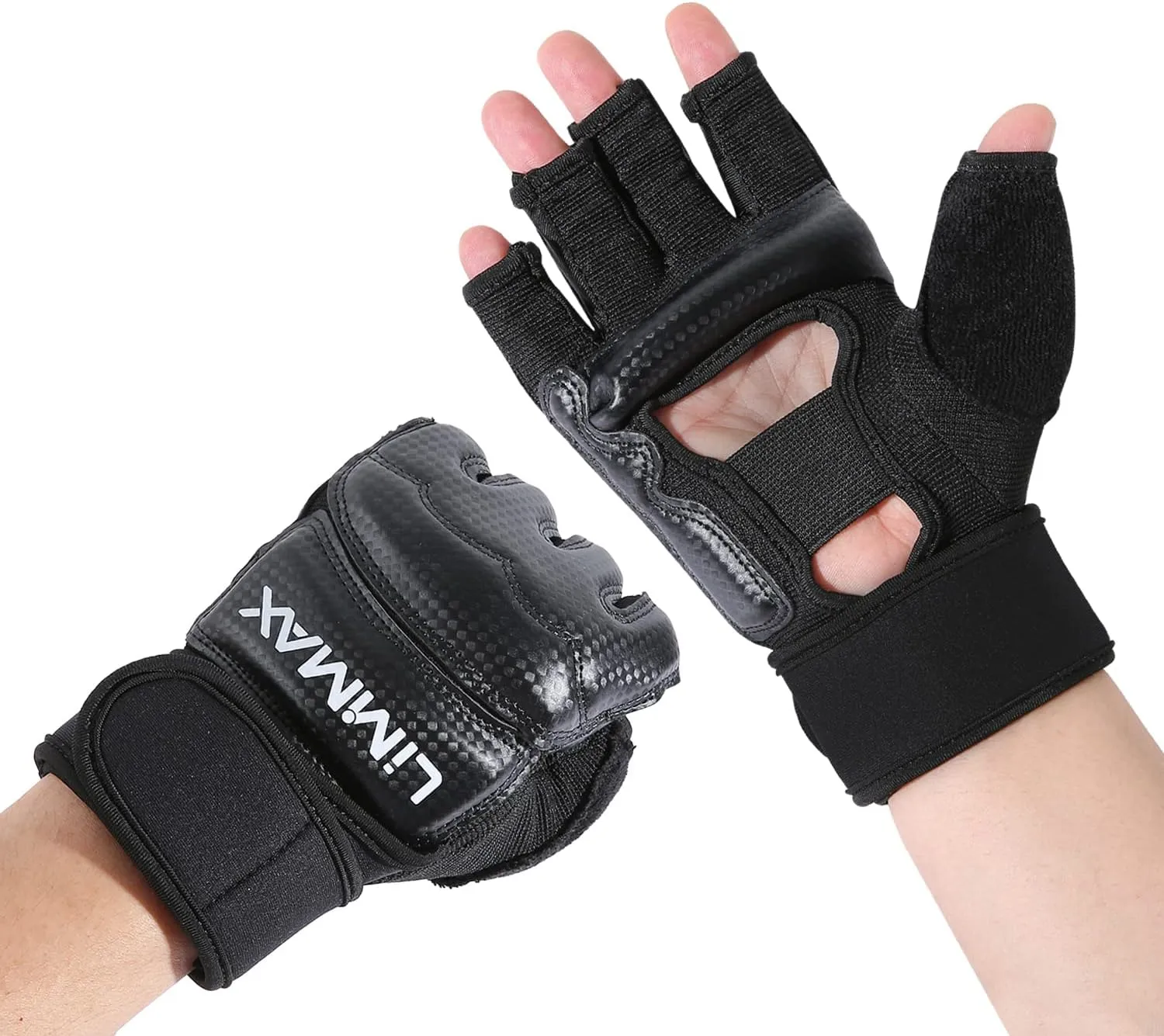 Kickboxing Sparring Gloves MMA Gloves for Men Women Half Finger Boxing Gloves Fighting Gloves Boxing Gloves for Punching Bag Training Gloves for Men Women