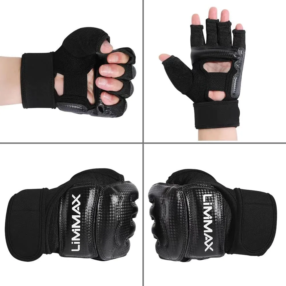 Kickboxing Sparring Gloves MMA Gloves for Men Women Half Finger Boxing Gloves Fighting Gloves Boxing Gloves for Punching Bag Training Gloves for Men Women