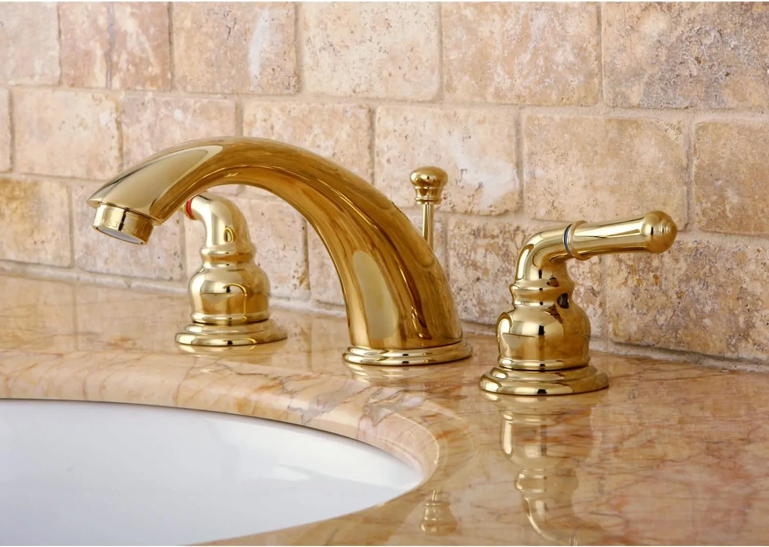 Kingston Brass KB967 Magellan Widespread Bathroom Faucet, 8-Inch Adjustable Center, Brushed Nickel/Polished Chrome