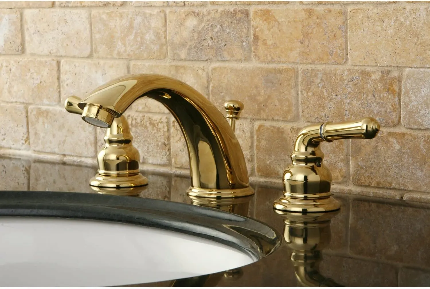 Kingston Brass KB967 Magellan Widespread Bathroom Faucet, 8-Inch Adjustable Center, Brushed Nickel/Polished Chrome