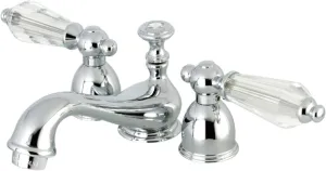 Kingston Brass KS3951WLL Wilshire Mini-Widespread Bathroom Faucet, 4-1/2" in Spout Reach, Polished Chrome