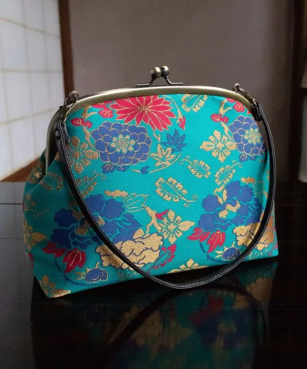 KIREHON Brocade GAMAGUCHI Hand Bag