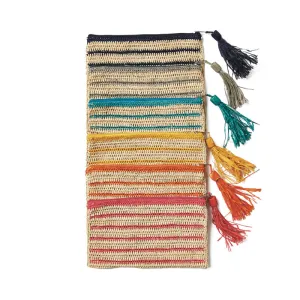 Kyle Crocheted Striped Pouch