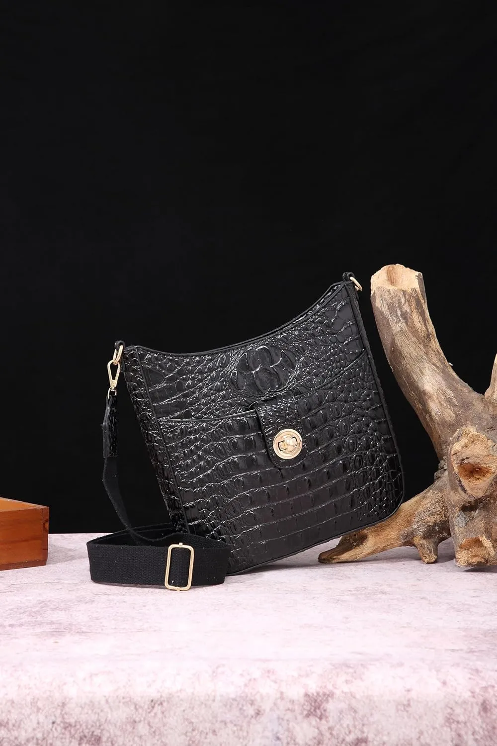 Ladies Tote Leather Bags for Women Crocodile Pattern HandBag Large Capacity Shoulder Purse