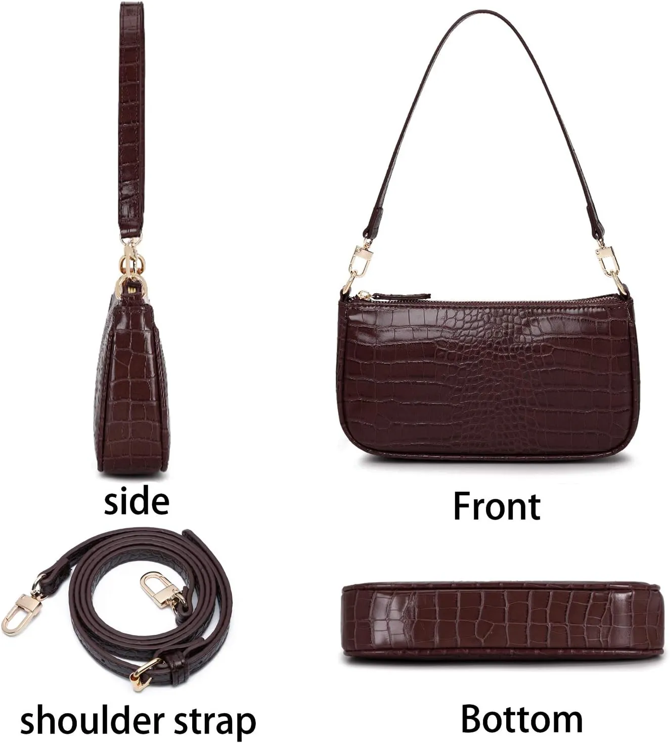 lapsting Women Small Shoulder Bag Mini Purse Womens Crossbody Clutch Purses 90s Y2k Bags