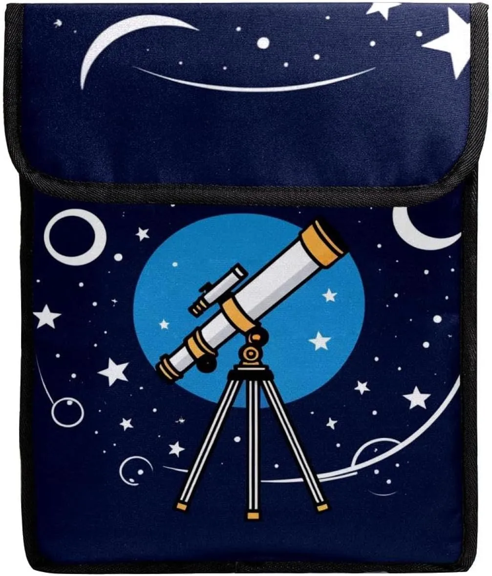 Laptop Bag for Women,Computer Bags for Women,for Laptop or Tablet,Space Cartoon Astronomical Telescope