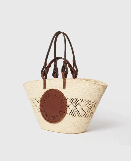 Large Basket Eco Iraca Palm - Natural/Tan