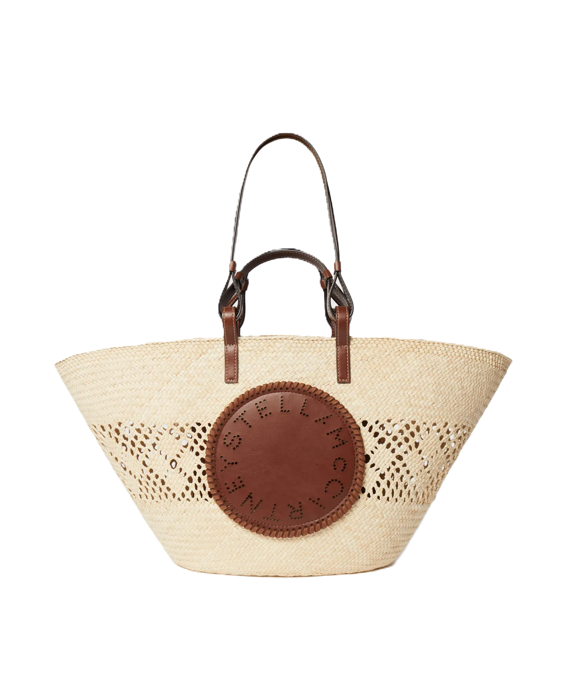 Large Basket Eco Iraca Palm - Natural/Tan