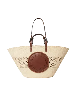 Large Basket Eco Iraca Palm - Natural/Tan