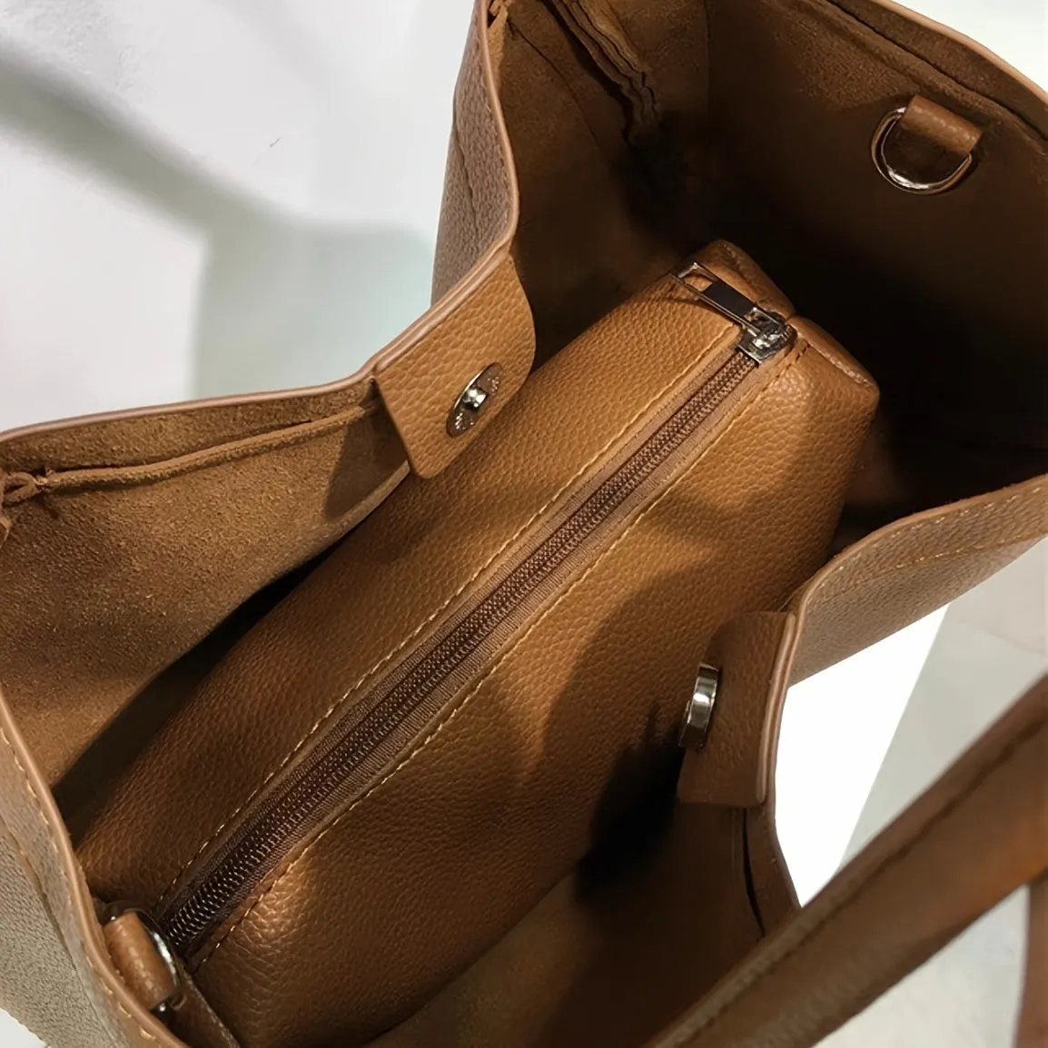 Large Capacity Handbags For Women, Fashion Solid Color Tote Bag, Faux Leather Office & Work Purse
