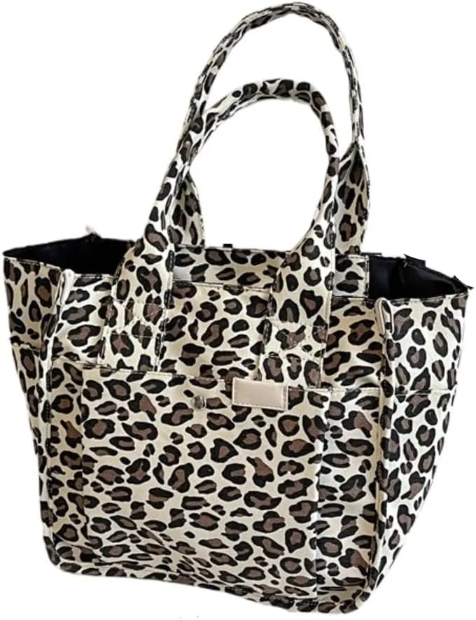 Large Leopard Print Bag Leopard Print Tote Bags For Women Large-capacity Bag Single-shoulder Sag For Women