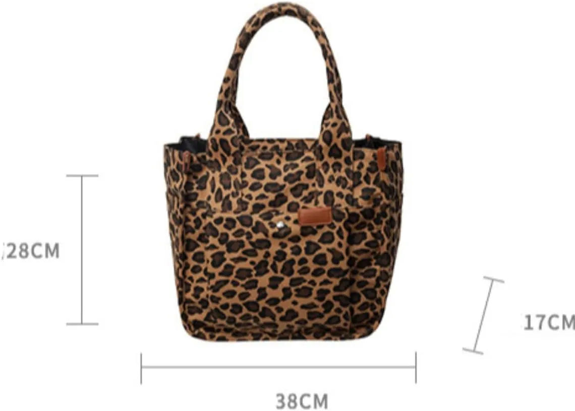 Large Leopard Print Bag Leopard Print Tote Bags For Women Large-capacity Bag Single-shoulder Sag For Women