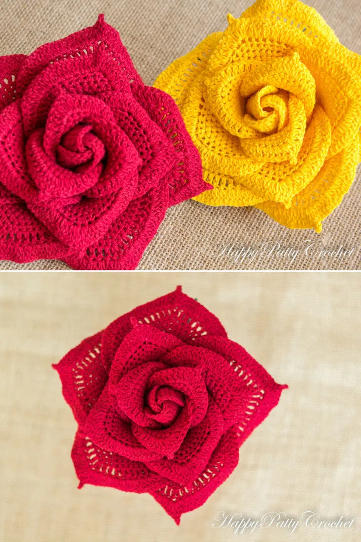 Large Rose Applique