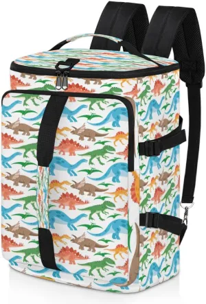 Large Sports Gym Bag With Shoe & Laptop Compartment 47L Waterproof Travel Duffel Bags for Men Women Animal Dinosaur Print Luggage Backpack Duffle Bag