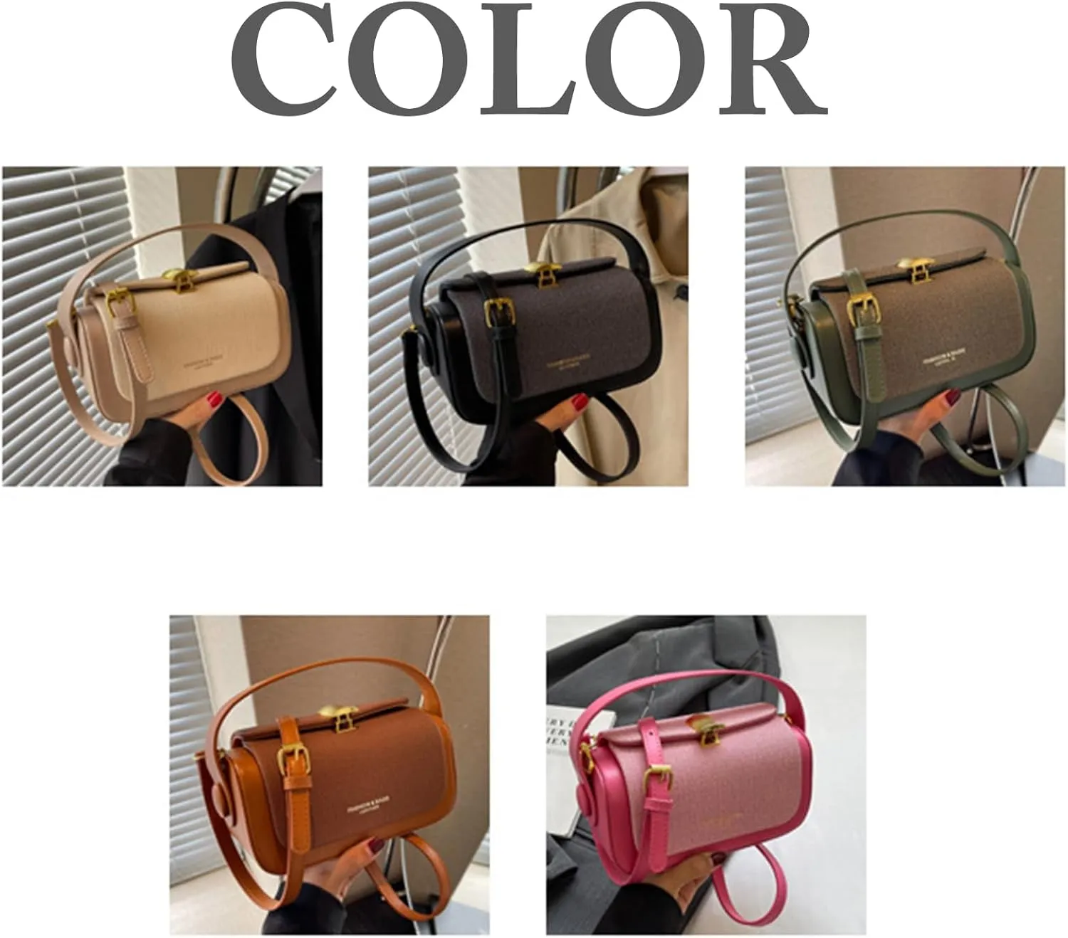 Lavsun Colorful Fabric Flap Crossbody Bag Textured Crossbody Large Capacity PU Bags Women Chic Small Purse 2025 New