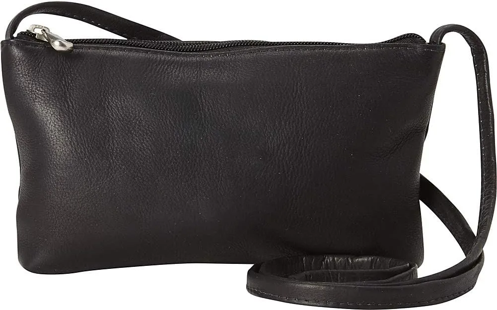 Le Donne Leather Clover Mini Bag - Full-Grain Premium Colombian Vaquetta Leather Crossbody Bag, 9"x5.5"x1"