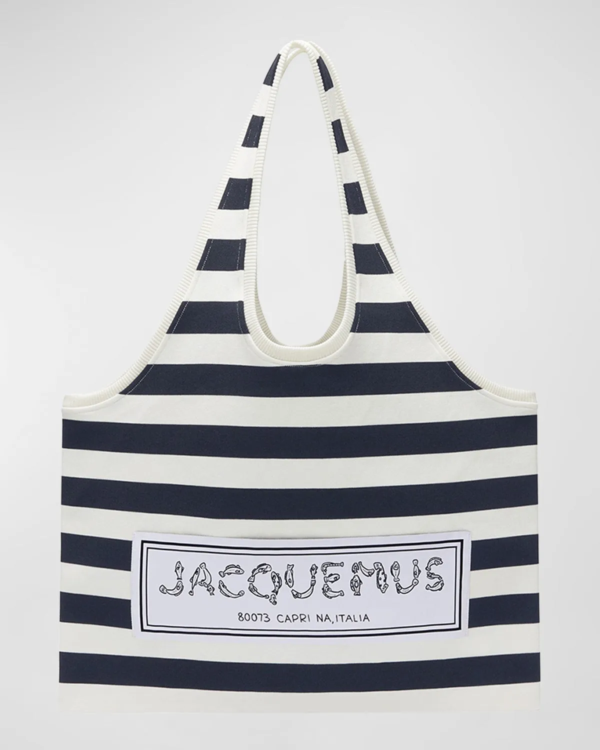 Le Marcel Striped Canvas Tote Bag