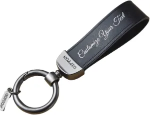 Leather Custom Keychain for Men Keychain with Name Custom Car Keychain Personalized Key Chain for Men Gift