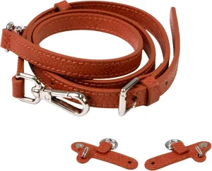 Leather Replacement Straps for Le Pliage Mini Pouch Bags, Adjustable Crossbody & Shoulder Handbag Straps for Women