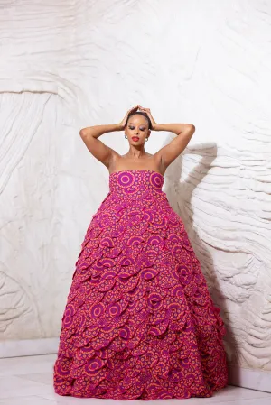 Lehumo Seshweshwe Maxi Dress