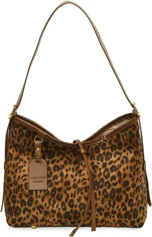 Leopard Tote Bag for Women - Cheetah Print Shoulder Purse Large Crossbody Bag Retro Handbag with Adjustable Strap