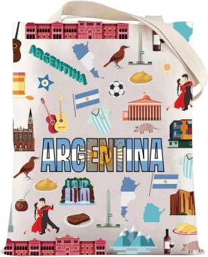 LEVLO Argentina Travel Tote Bag Argentina Souvenir Gift Republic of Argentina Trip Shoulder Bag Argentina Soccer Merchandise