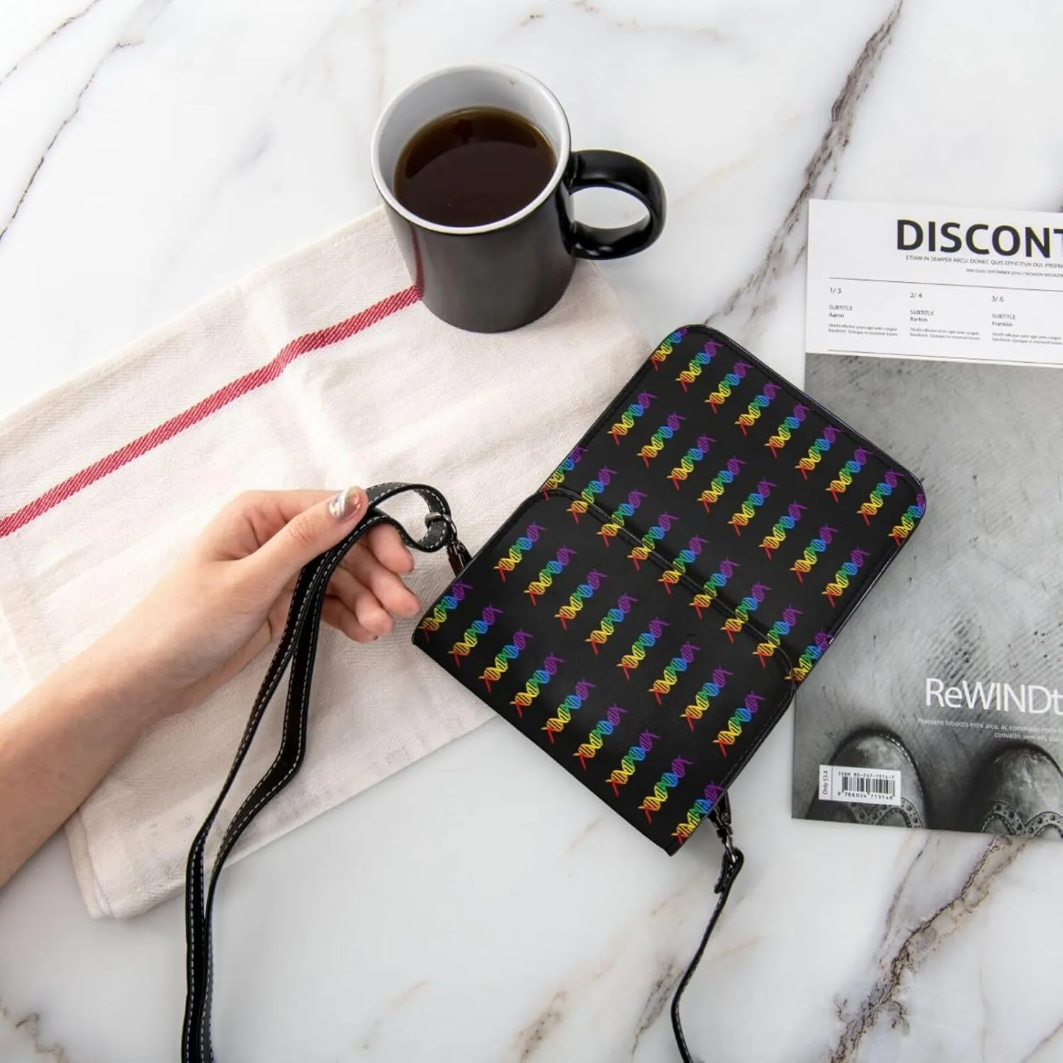 LGBT Pride Rainbow Gay Leather Crossbody Phone Purse for Women Cute Wallet Bags Lightweight Mini Sling Bag