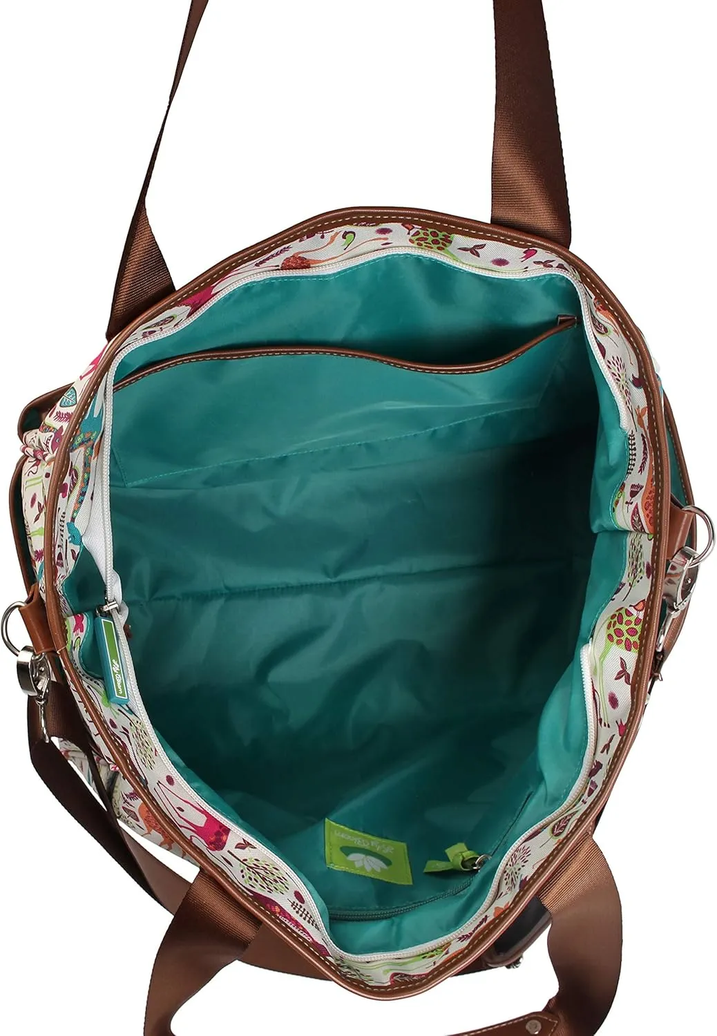 Lily Bloom Pattern Handbag for Women, Large Capacity Tote Bag Satchel Shoulder Bag