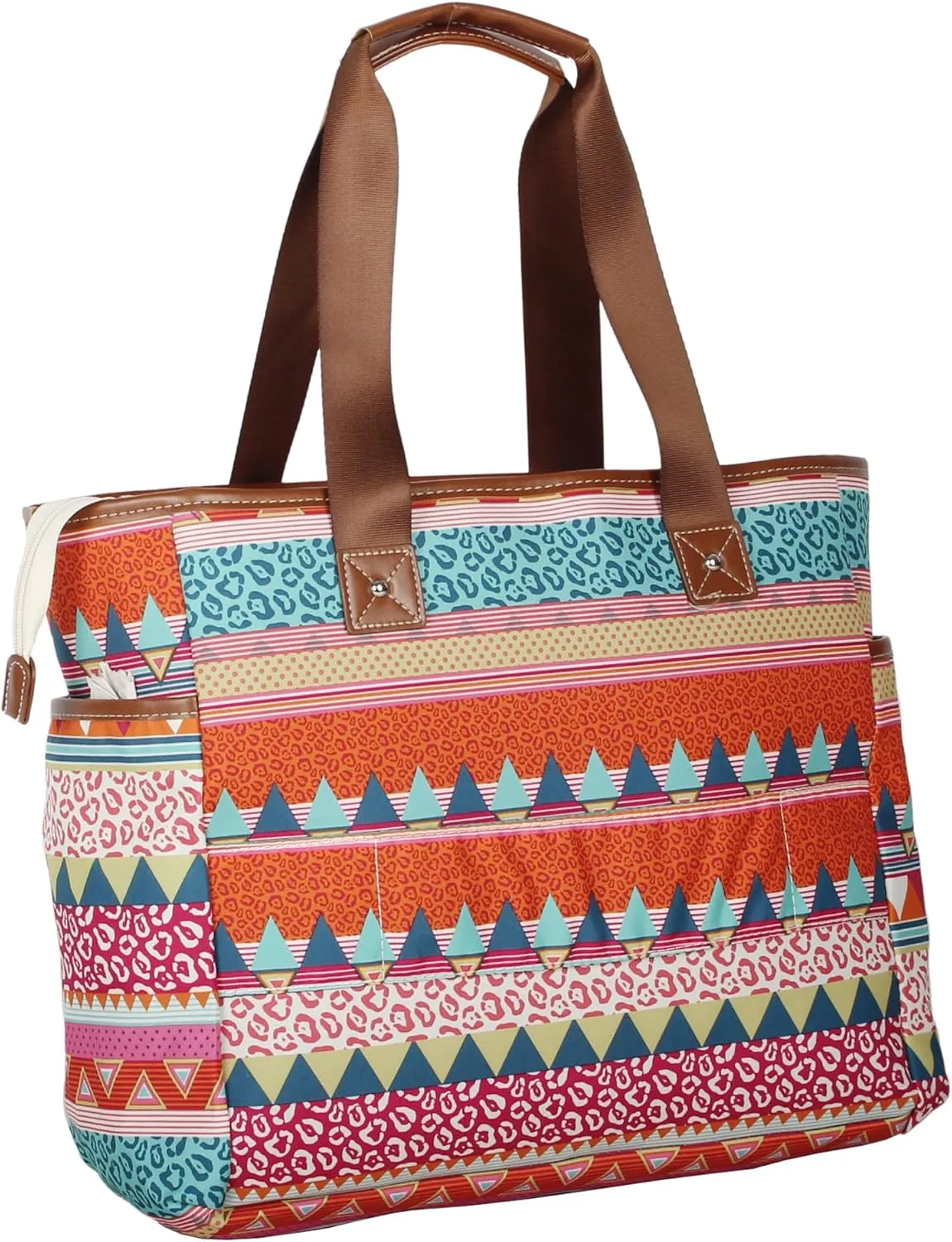 Lily Bloom Pattern Handbag for Women, Large Capacity Tote Bag Satchel Shoulder Bag