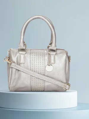 Lino Perros Gold-Toned Solid Handheld Bag