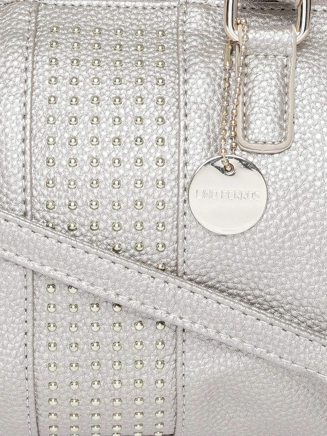 Lino Perros Gold-Toned Solid Handheld Bag