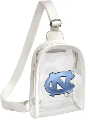 Littlearth NCAA North Carolina Tar Heels - Clear Mini Sling With Team's 3D Logo