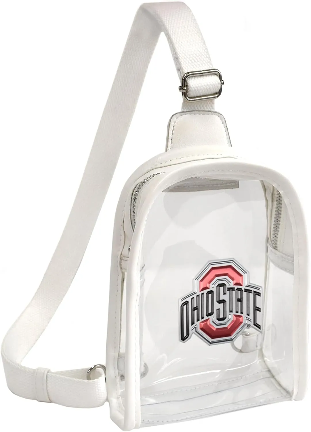 Littlearth NCAA Ohio State Buckeyes - Clear Mini Sling With Team's 3D Logo