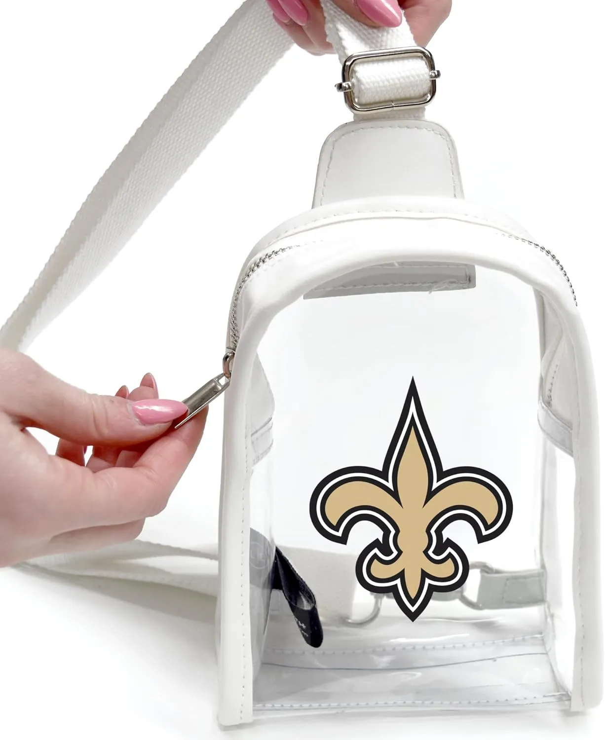 Littlearth NFL Clear Mini Sling Bag