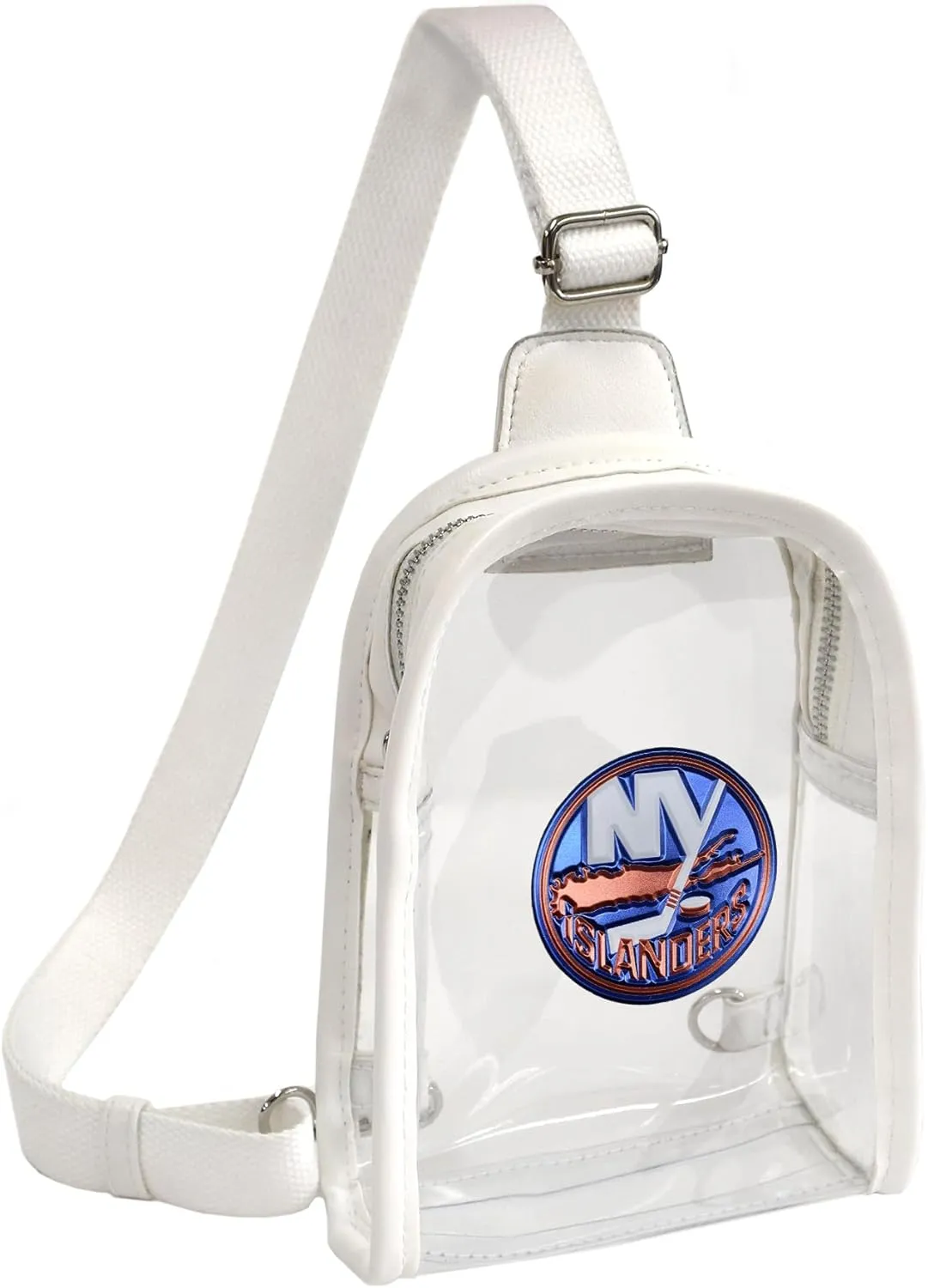 Littlearth NHL New York Islanders - Clear Mini Sling With Team's 3D Logo