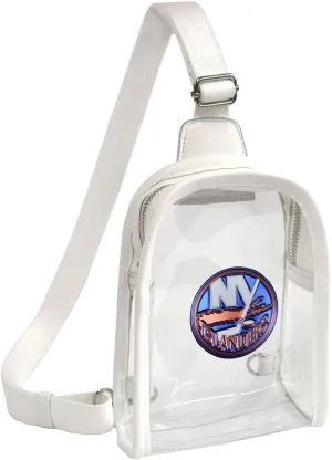 Littlearth NHL New York Islanders - Clear Mini Sling With Team's 3D Logo