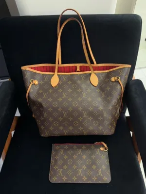 Louis Vuitton Neverfull Brown Tote