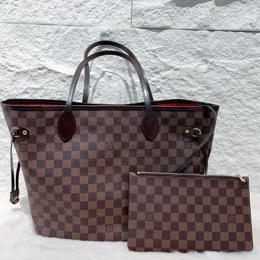 Louis Vuitton Neverfull MM Damier Ebene Shoulder Bag