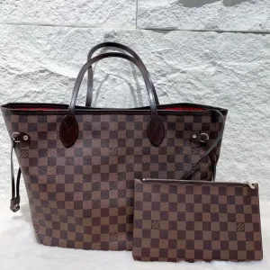 Louis Vuitton Neverfull MM Damier Ebene Shoulder Bag